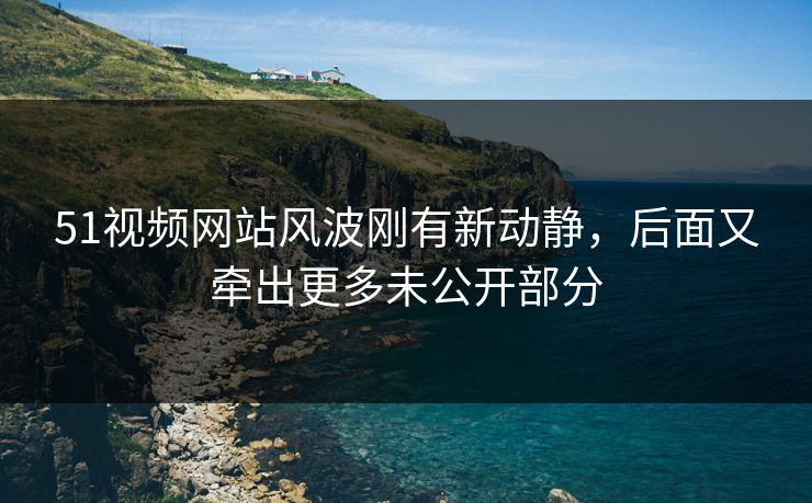 51视频网站风波刚有新动静，后面又牵出更多未公开部分