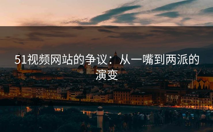 51视频网站的争议：从一嘴到两派的演变